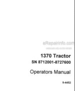 Photo 4 - Case IH 1370 Operators Manual Tractor 8712001-8727600