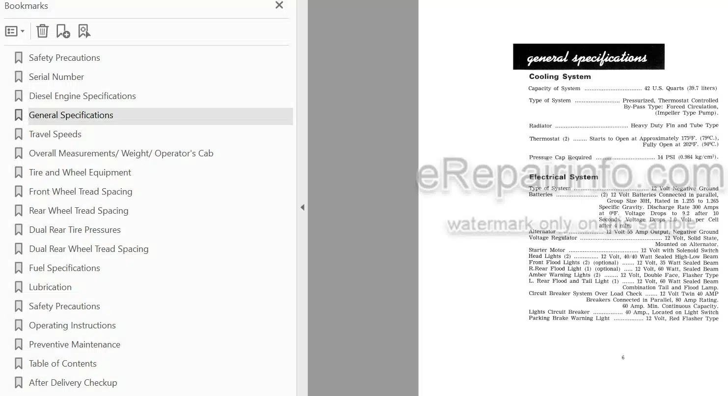 Photo 3 - Case IH 1370 Operators Manual Tractor 8727601-