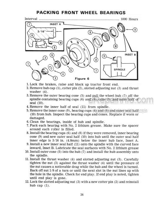 Photo 5 - Case IH 1370 Operators Manual Tractor 8727601-