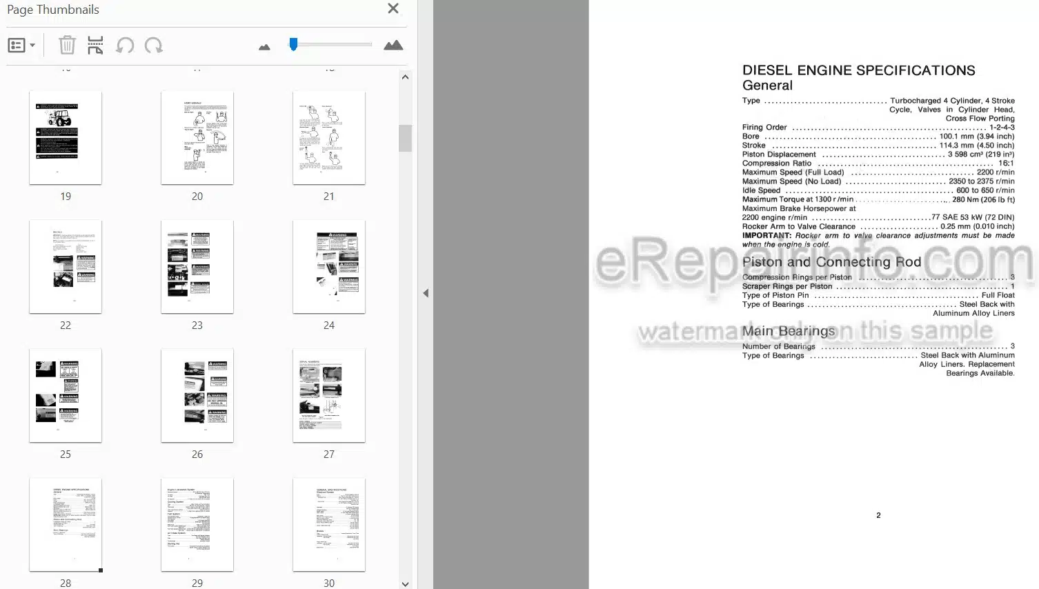 Photo 3 - Case IH 1394 Operators Manual Tractor