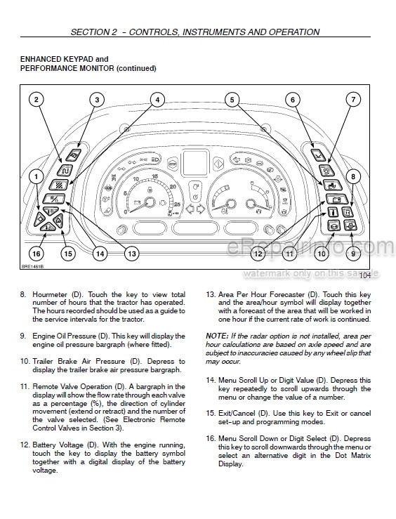 Photo 5 - Case IH 1404 Operators Manual Tractor