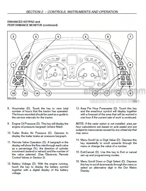 Photo 5 - Case IH 1404 Operators Manual Tractor