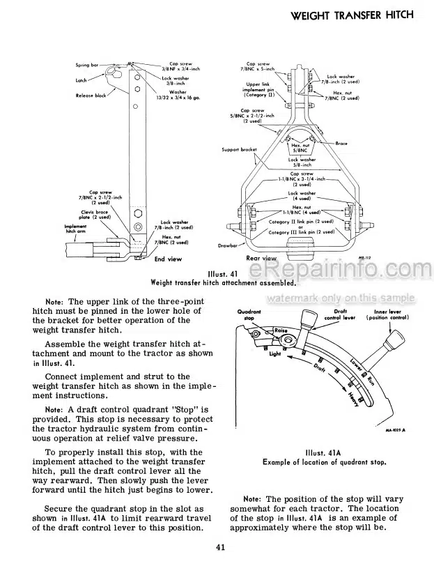 Photo 5 - Case IH 1466 Operators Manual Turbo Diesel Tractor