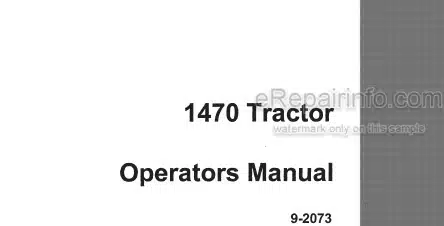 Photo 5 - Case IH 1470 Operators Manual Tractor