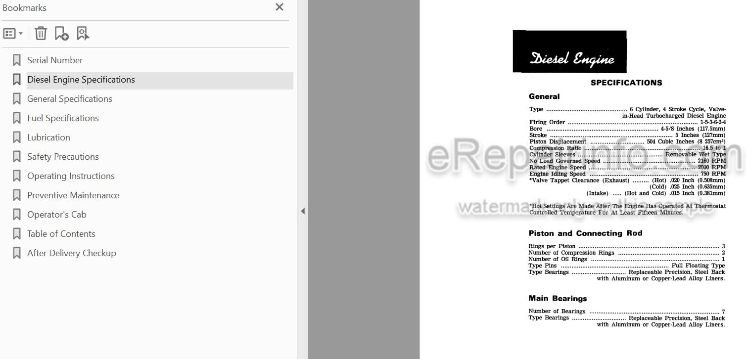 Photo 4 - Case IH 1470 Operators Manual Tractor