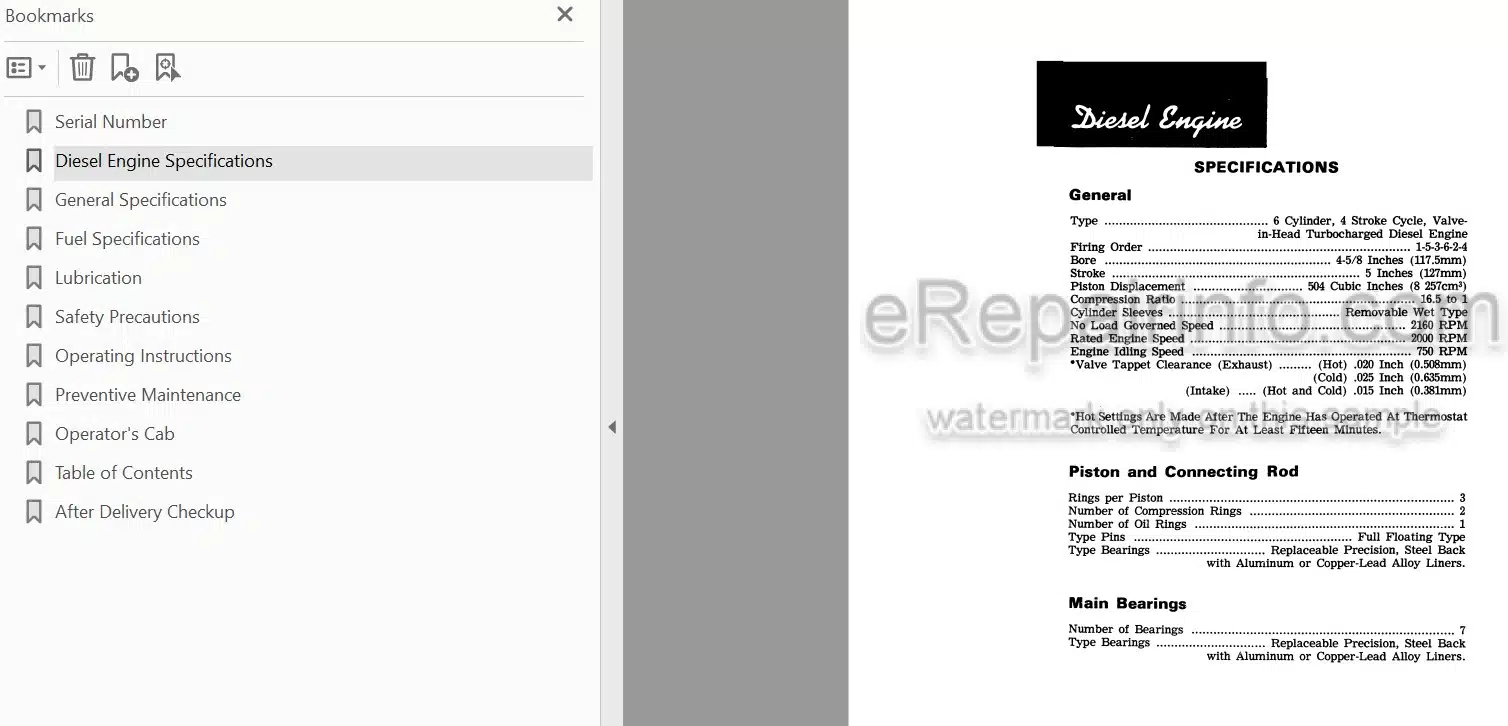 Photo 4 - Case IH 1470 Operators Manual Tractor
