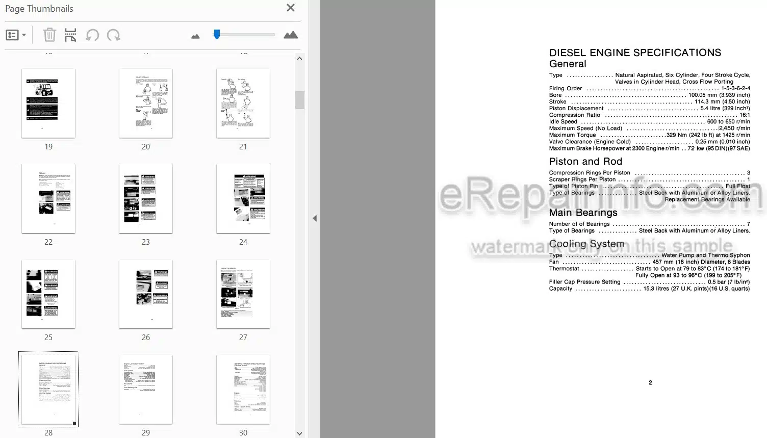 Photo 3 - Case IH 1594 Operators Manual Tractor