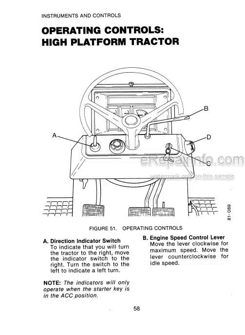 Photo 5 - Case IH 1694 Operators Manual Tractor