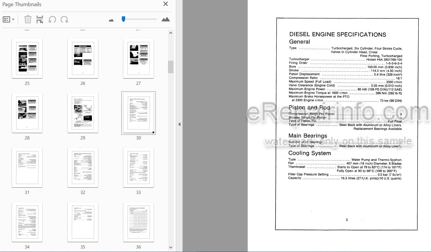 Photo 3 - Case IH 1694 Operators Manual Tractor