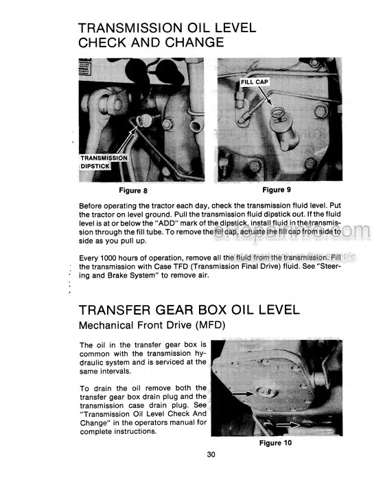 Photo 7 - Case IH 1490 Operators Manual Tractor 11188699-