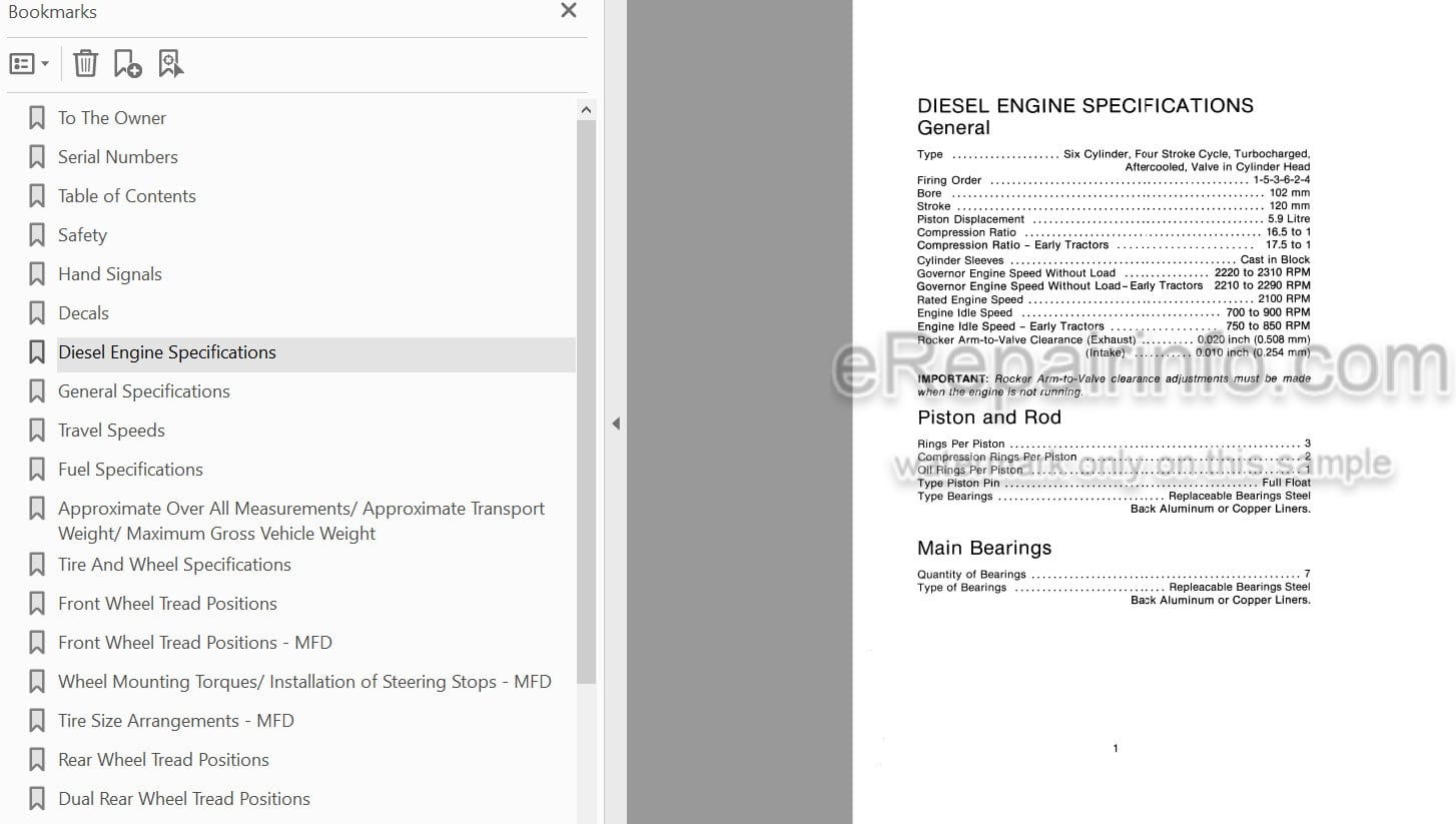 Photo 3 - Case IH 2096 Operators Manual Tractor