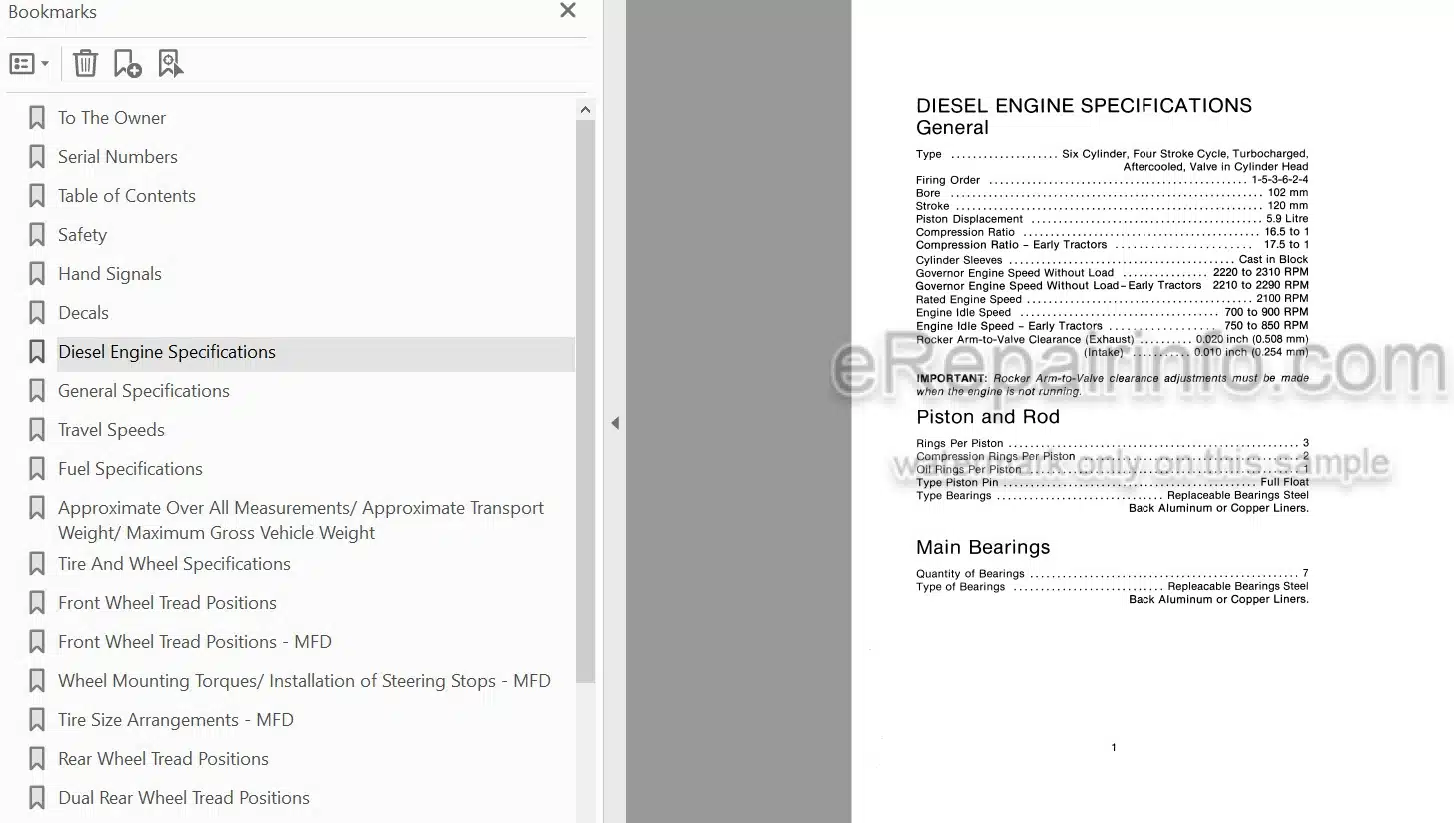 Photo 3 - Case IH 2096 Operators Manual Tractor