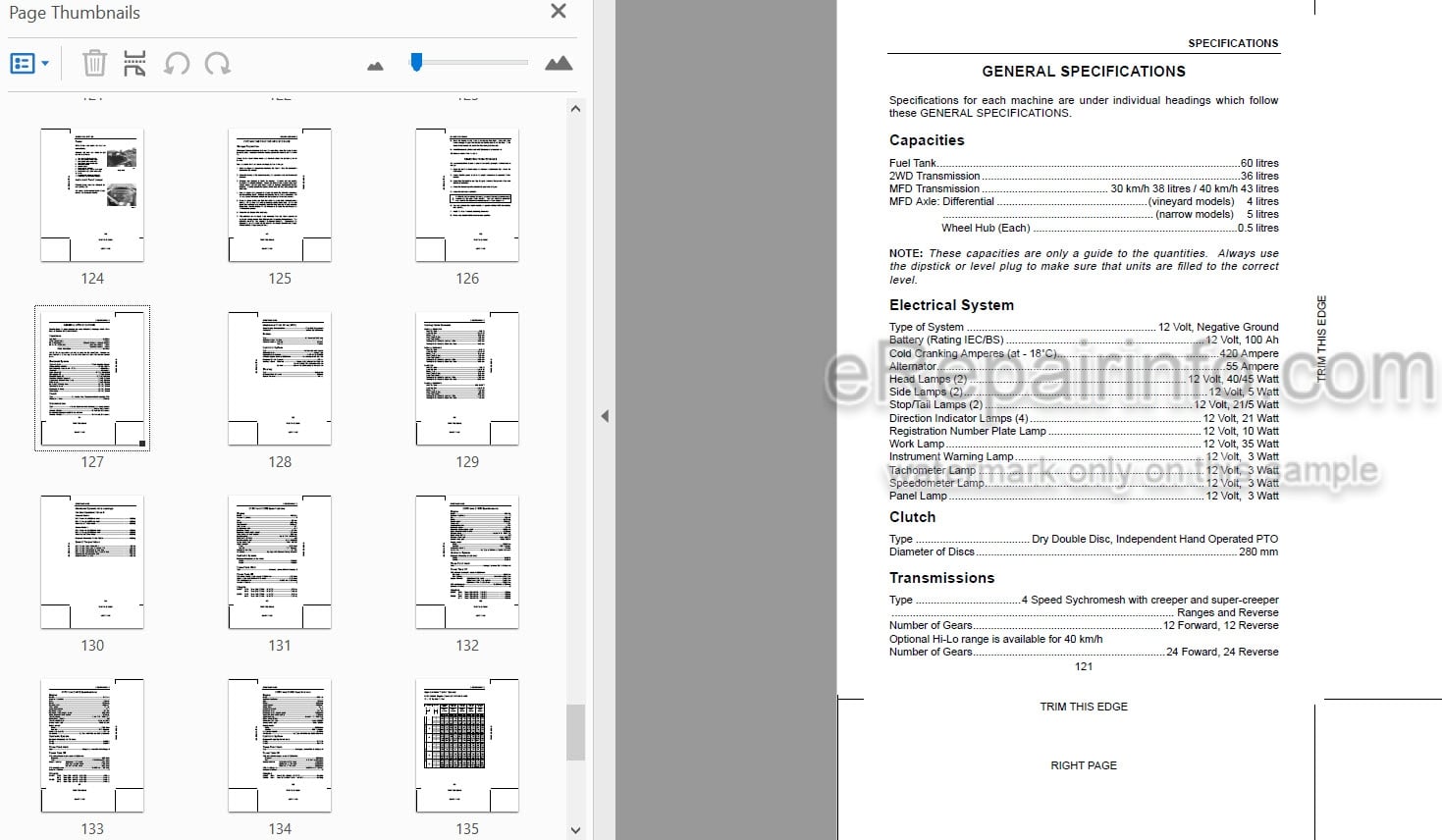 Photo 3 - Case IH 2120 2130 2140 2150 Pro Operators Manual Tractor