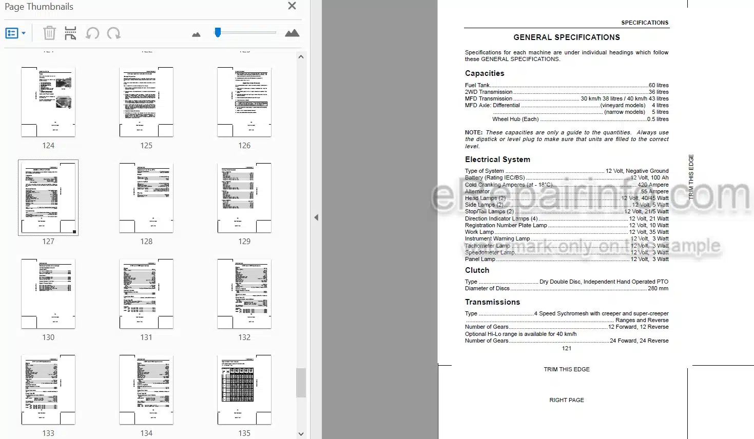 Photo 3 - Case IH 2120 2130 2140 2150 Pro Operators Manual Tractor