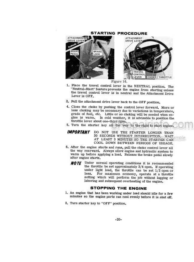 Photo 13 - Case IH 220 222 224 444 446 Operators Manual Tractor