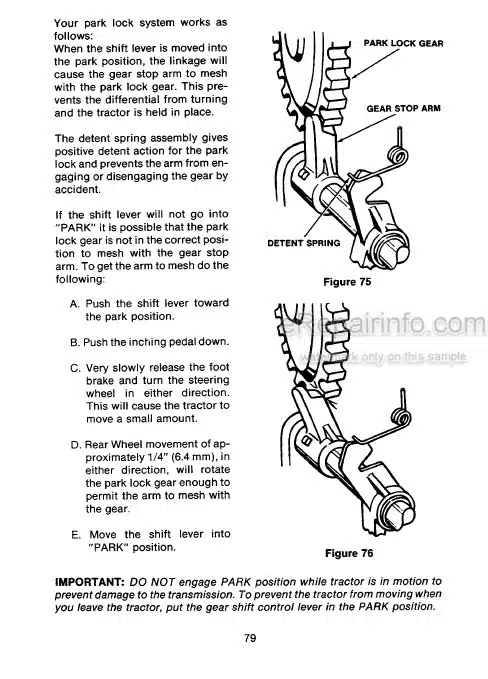 Photo 4 - Case IH 2294 Operators Manual Tractor
