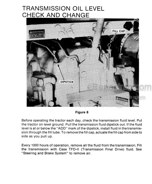 Photo 6 - Case IH 2294 Operators Manual Tractor