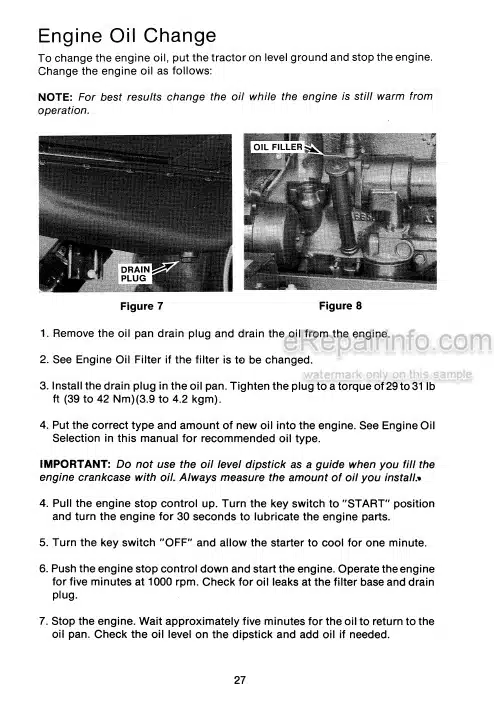 Photo 5 - Case IH 2470 Operators Manual Tractor