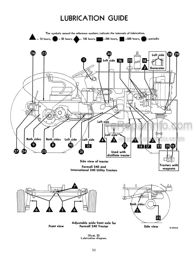 Photo 4 - Case IH 240 Operators Manual Utility Tractor