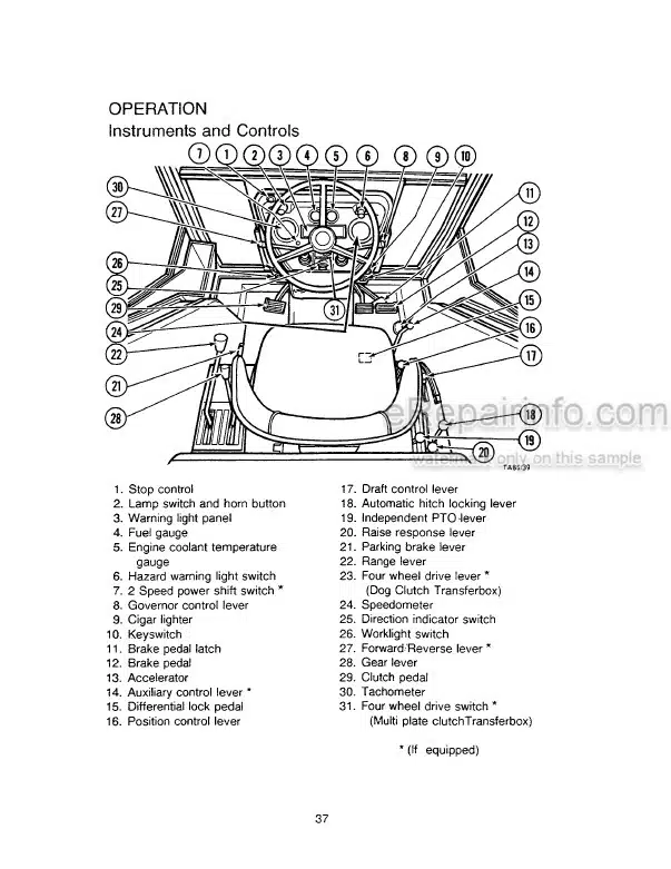 Photo 4 - Case IH 258 2WD Operators Manual Tractor