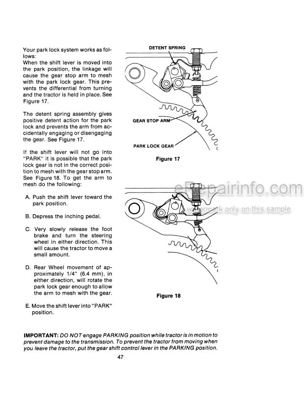 Photo 4 - Case IH 2590 Operators Manual Tractor