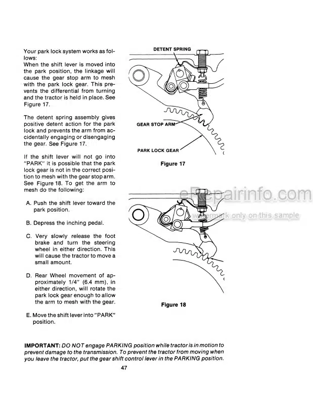 Photo 4 - Case IH 2590 Operators Manual Tractor