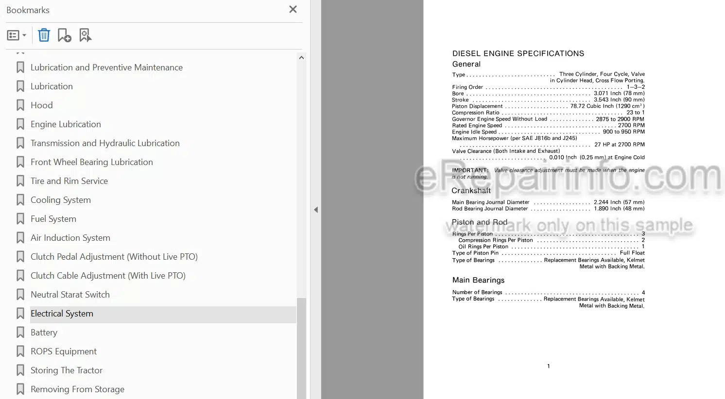 Photo 3 - Case IH 265 Operators Manual Offset Tractor