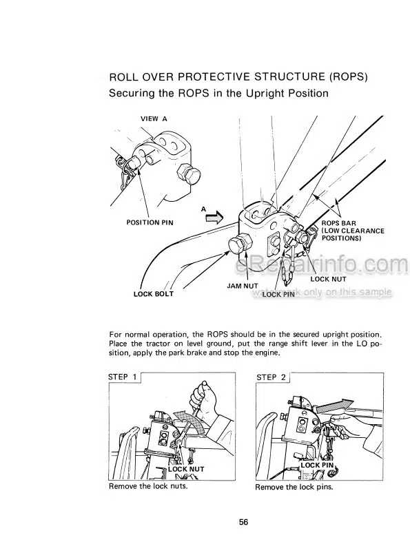 Photo 4 - Case IH 265 Operators Manual Offset Tractor