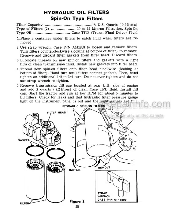Photo 3 - Case IH 2670 Operators Manual Tractor