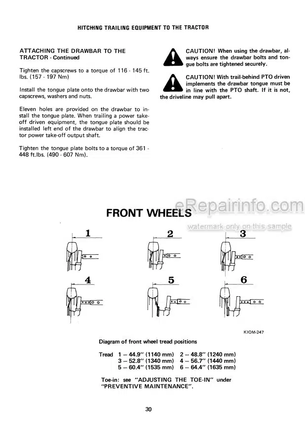 Photo 4 - Case IH 274 Operators Manual Tractor