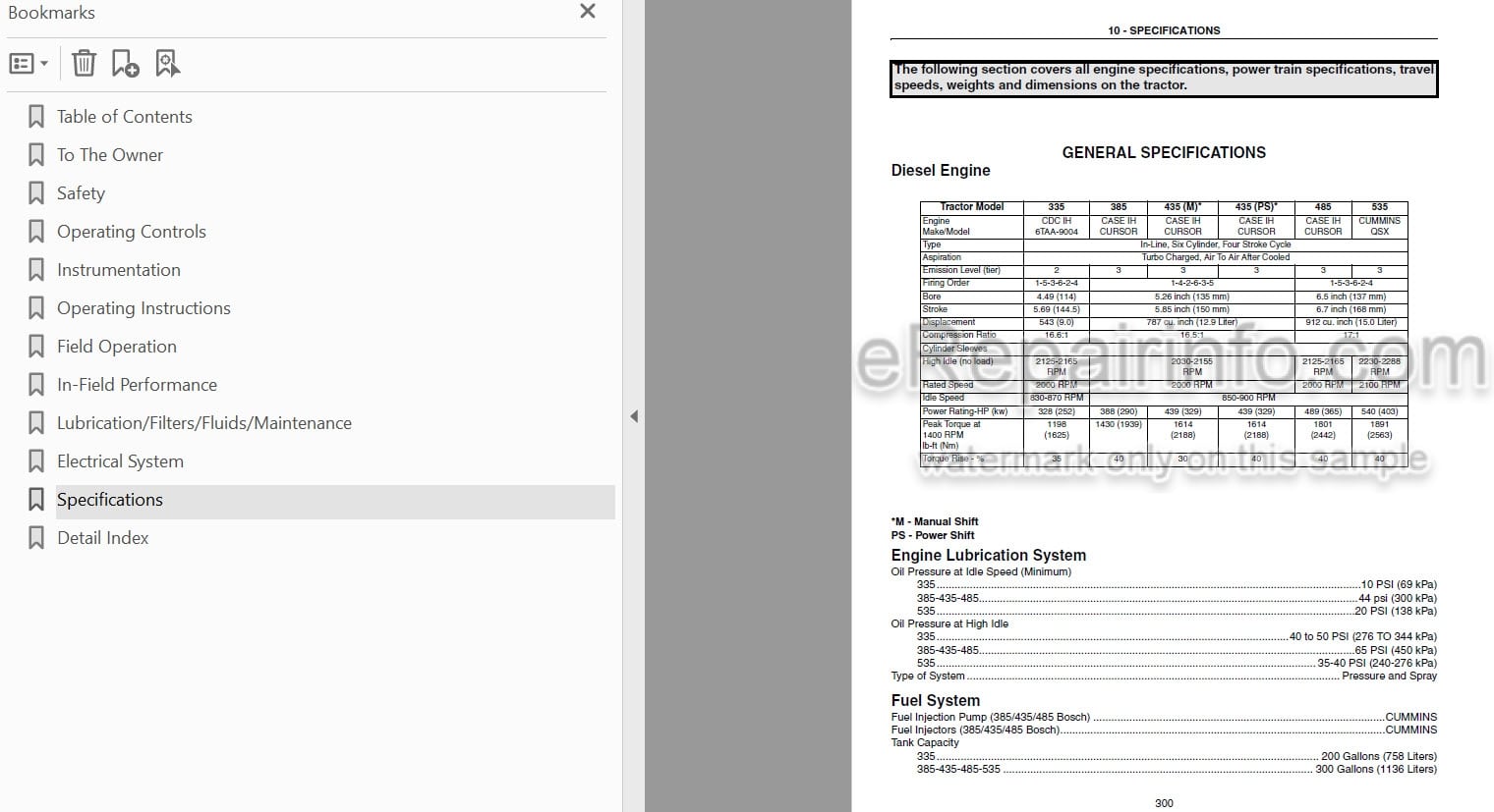 Photo 3 - Case IH 335 385 435 485 535 Steiger Operators Manual Tractor