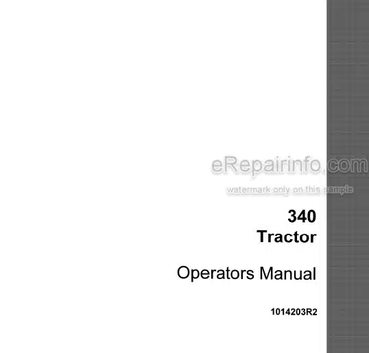 Photo 5 - Case IH 340 Operators Manual Tractor