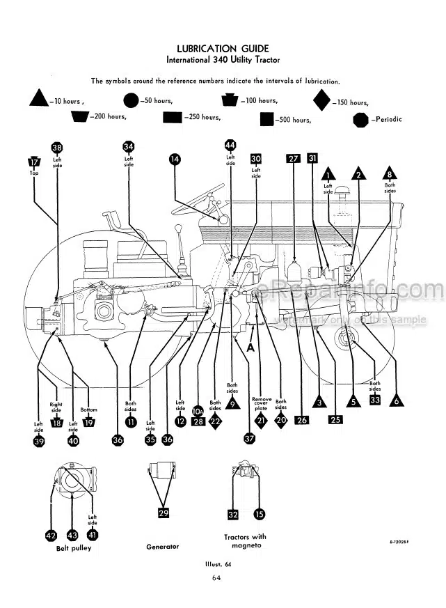 Photo 3 - Case IH 340 Operators Manual Utility Tractor