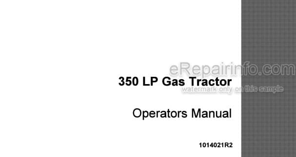 Photo 4 - Case IH 350 Farmall Supplement And Operators Manual LP Gas Tractor