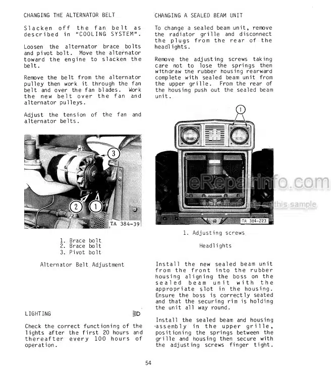 Photo 7 - Case IH 384 238 Operators Manual Industrial Tractor