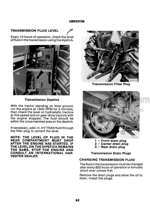 Photo 1 - Case 385 484 584 684 784 884 Hydro 84 Operators Manual Tractor 1258519C7