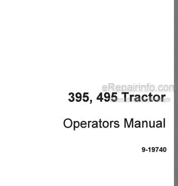 Photo 4 - Case IH 395 495 Operators Manual Tractor