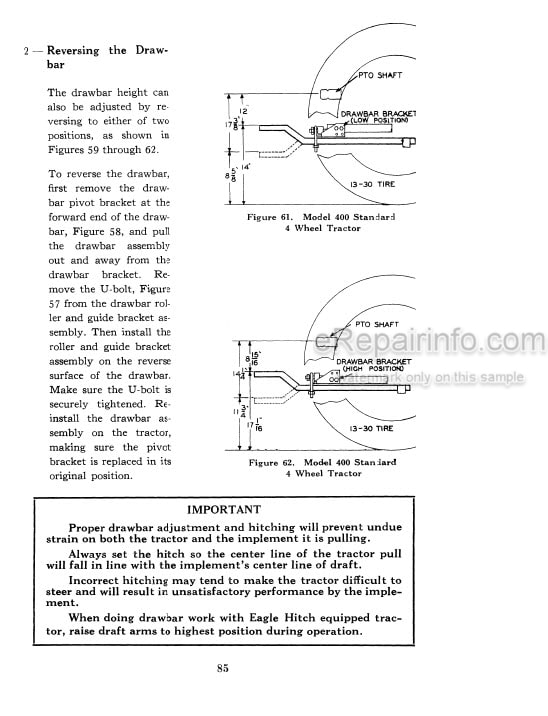 Photo 4 - Case IH 400 401 402 403 Operators Manual Tractor
