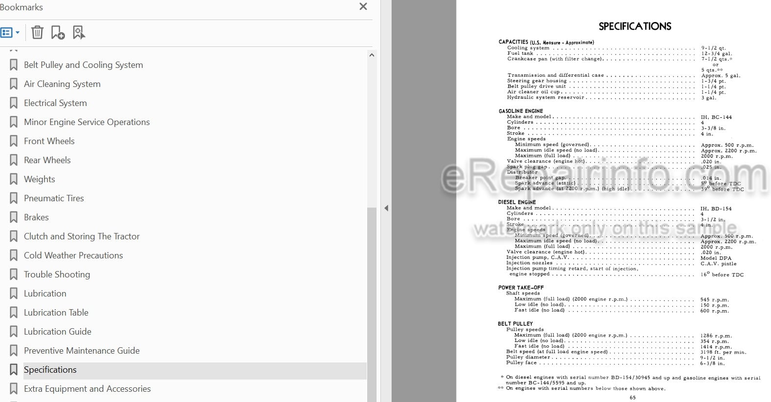 Photo 3 - Case IH 414 Operators Manual Diesel Tractor