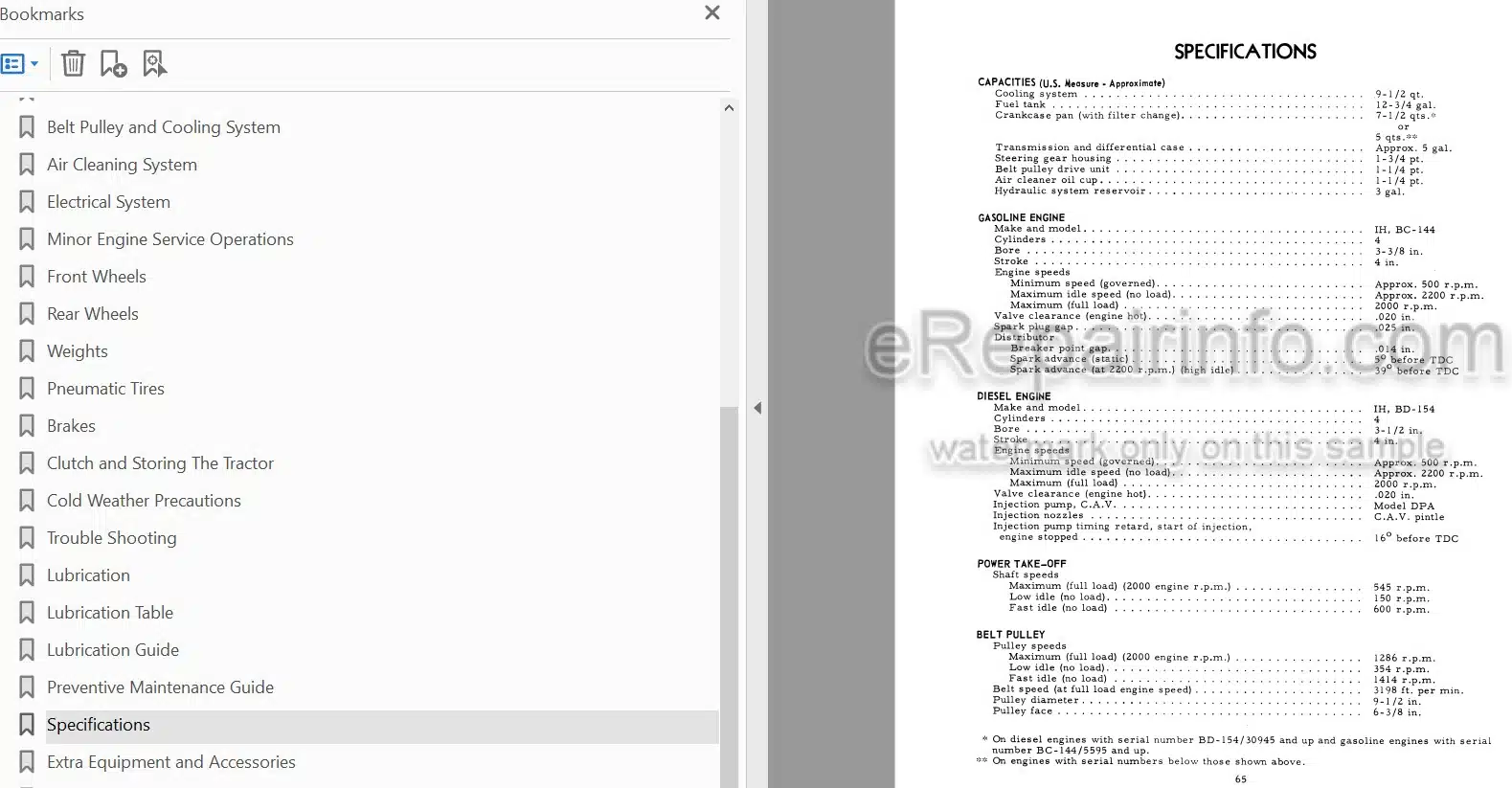 Photo 3 - Case IH 414 Operators Manual Diesel Tractor