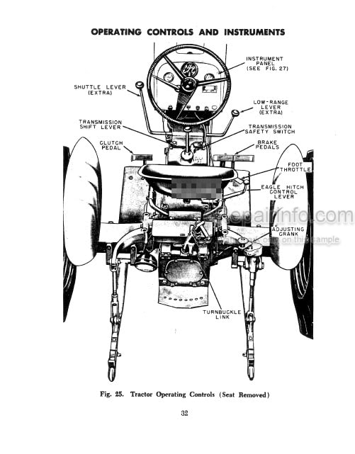 Photo 4 - Case IH 440 441 Operators Manual Wheel Tractor