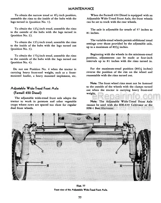 Photo 7 - Case IH 446 Operators Manual Tractor 9728158-