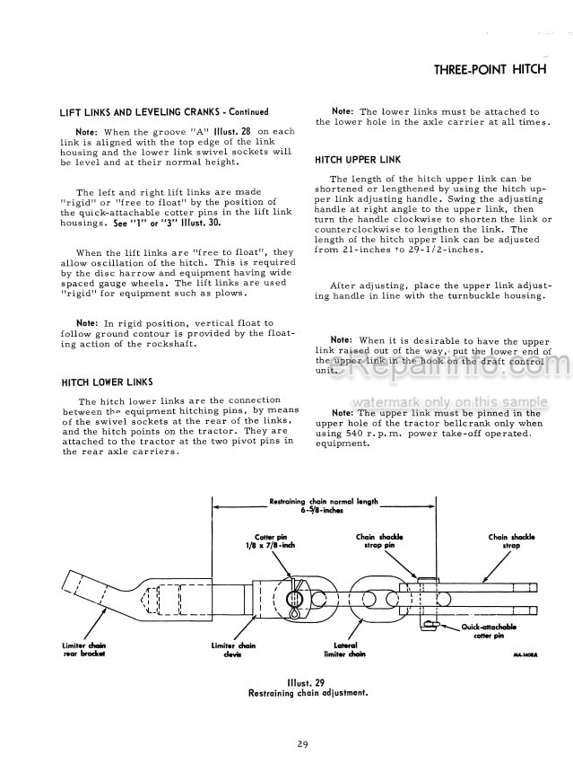 Photo 4 - Case IH 454 Operators Manual Tractor