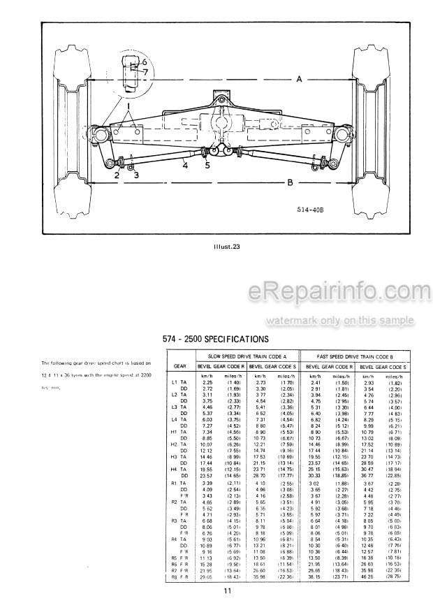 Photo 4 - Case IH 454 474 475 574 674 2400 2500 Operators Manual Tractor And Industrial Tractor