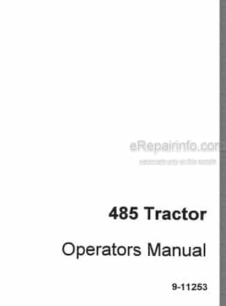 Photo 4 - Case IH 485 Operators Manual Tractor
