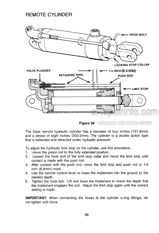 Photo 5 - Case IH 485 Operators Manual Tractor