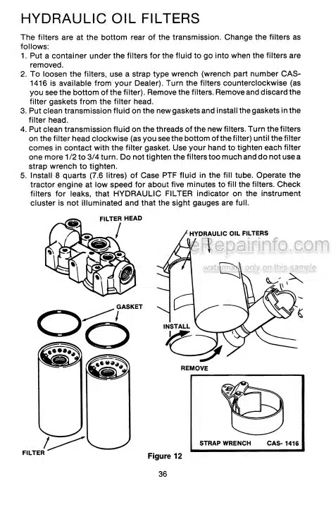 Photo 4 - Case IH 4894 Operators Manual Tractor