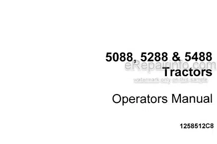 Photo 3 - Case IH 5088 5288 5488 Operators Manual Tractor