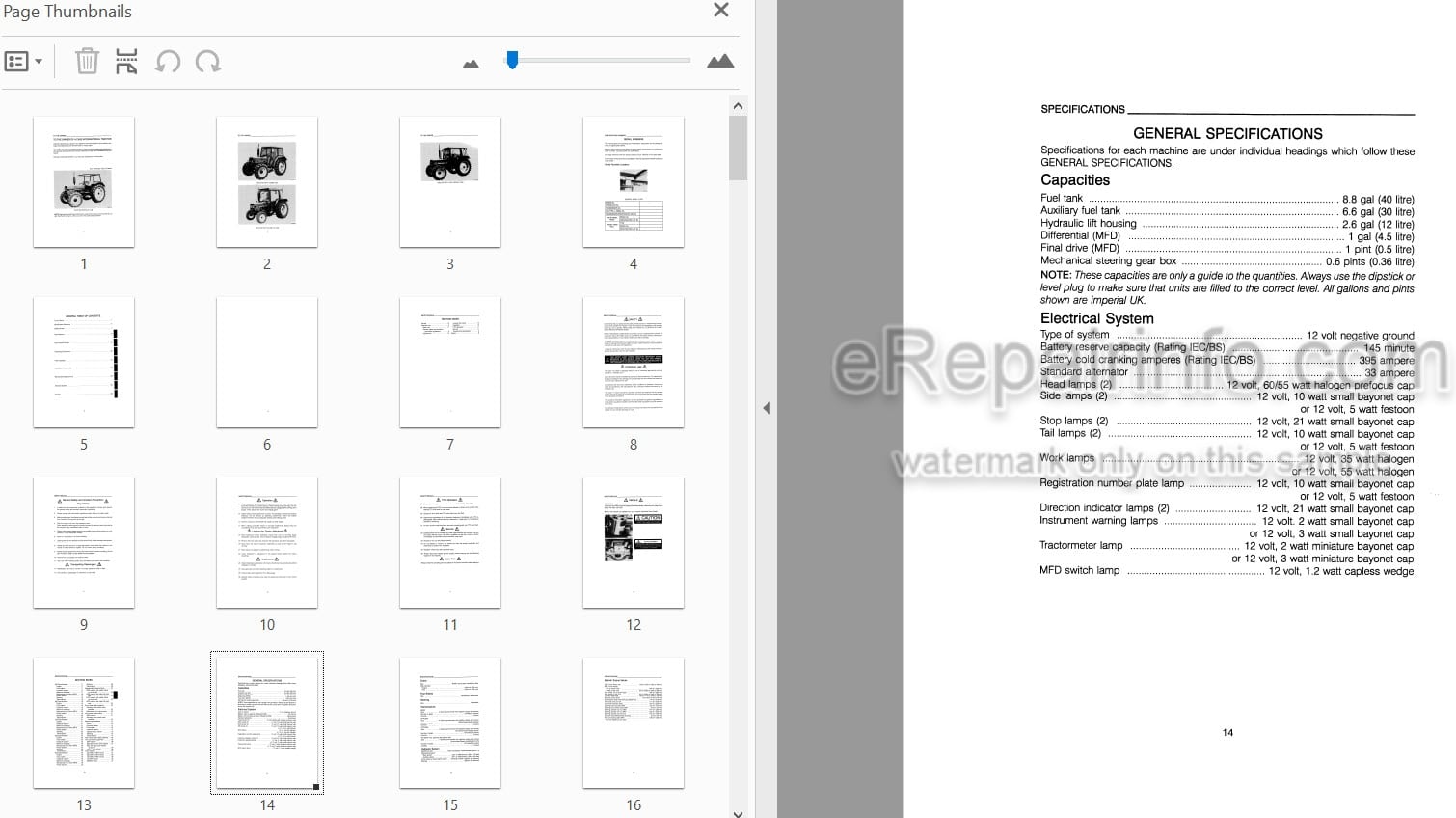 Photo 4 - Case IH 533 633 733 833 933 Operators Manual Tractor