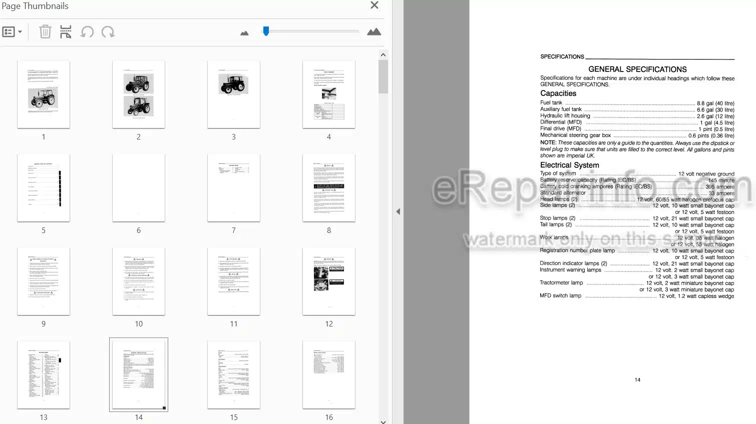 Photo 4 - Case IH 533 633 733 833 933 Operators Manual Tractor